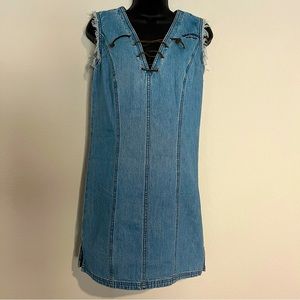 Harley-Davidson Denim Sheath Dress with Cutoff Sleeves 2